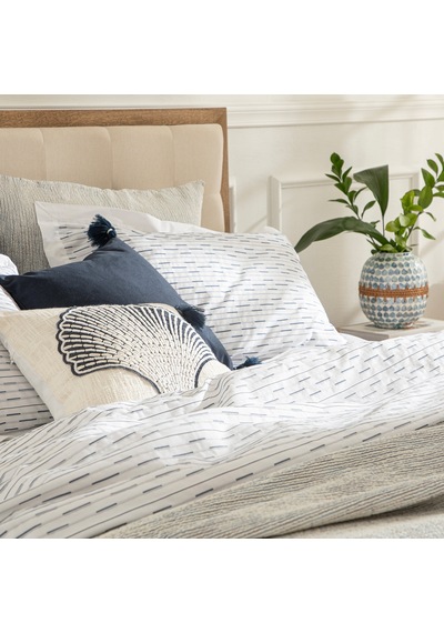 Ascar %100 Pamuk King Size Nevresim Seti 230x220 Cm Beyaz