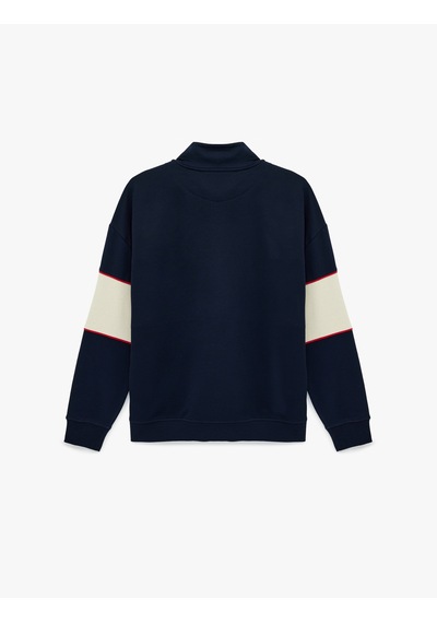 Koton Oversize Şardonlu Renk Bloklu Kolej Baskılı Yarım Fermuarlı Sweatshirt Lacivert 6wam70034mk Lacivert Koton Oversize Şardonlu Renk Bloklu Kolej Baskılı Yarım Fermuarlı Sweatshirt Lacivert 6wam70034mk Lacivert