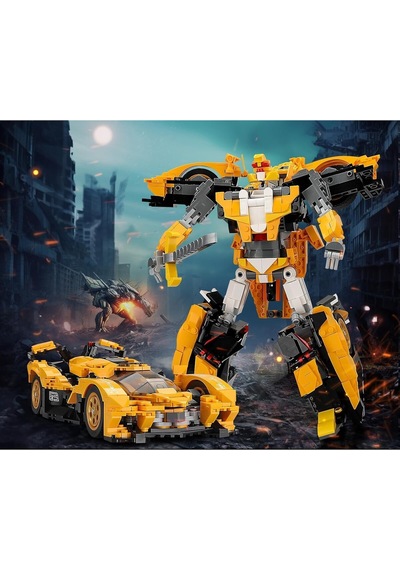 Sillbird 2'si 1 Arada Model Araba Ve Transformers Robot Setı,998 Parça, 8+ Yaş Için Koleksiyonluk Oyun Setleri