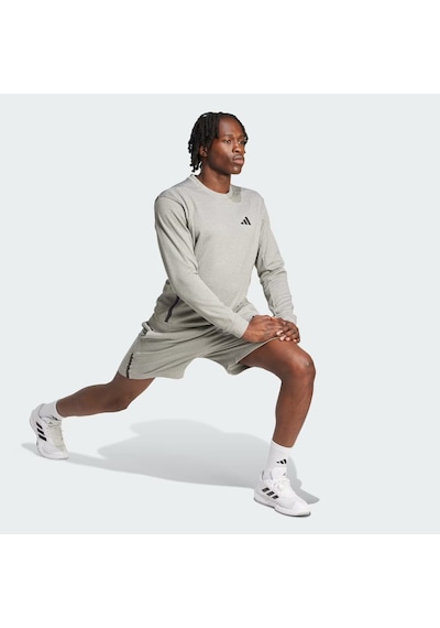 Adidas Game & Go Team Issue Bisiklet Yaka Erkek Sweatshirt Jc5695 Gri