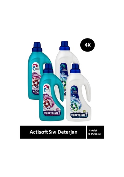 Beyazlar Ve Renkliler İçin Sıvı Çamaşır Deterjanı 1500ml X 4 Adet
