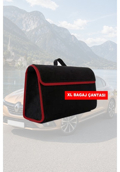 Dacia Sandero Uyumlu Koltuk Yastığı Siyah Renk Bagaj Çantası Lüks Model