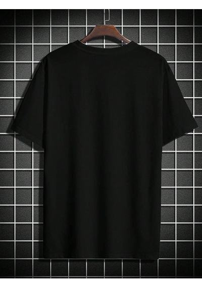 Unisex Paris Baskılı Oversize Tshirt Siyah