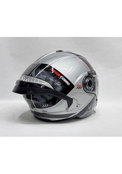 Mt Cosmo Arrow C2 Parlak Renk Güneş Vizörlü Yarım Kask Çok Renkli