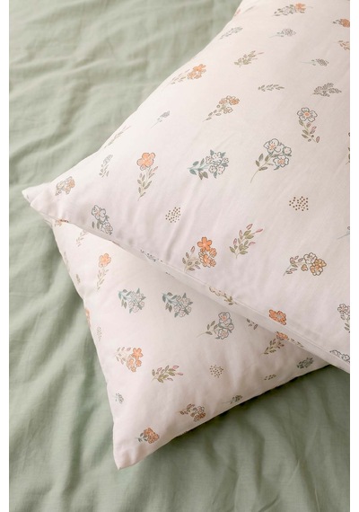 Blush Pamuklu 2'li Yastık Kılıfı 50x70 Cm Çok Renkli