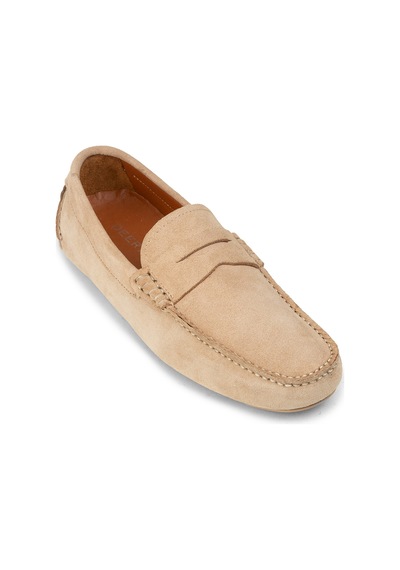 Deery Erkek Hakiki Süet Bej Penny Loafer - E0920mbejc01
