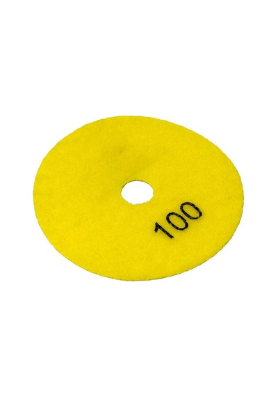 6551 Granit Mermer Taş Parlatma Polisaj Ped 100 Mm - 100 Kum
