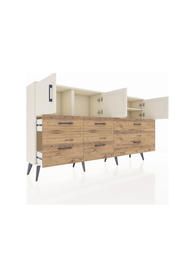 Arges Konsol 4 Raflı 6 Çekmeceli 4 Kapaklı 176x30x99 Aytaşı-aytaşı/çam Aytası/atlas Çam - Aytası Arges Konsol 4 Raflı 6 Çekmeceli 4 Kapaklı 176x30x99 Aytaşı-aytaşı/çam Aytası/atlas Çam - Aytası
