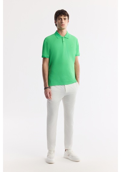 Avva Erkek Yeşil Kıvrılmaz Polo Yaka %100 Pamuk Basic Regular Fit T-shirt B001032 Avva Erkek Yeşil Kıvrılmaz Polo Yaka %100 Pamuk Basic Regular Fit T-shirt B001032