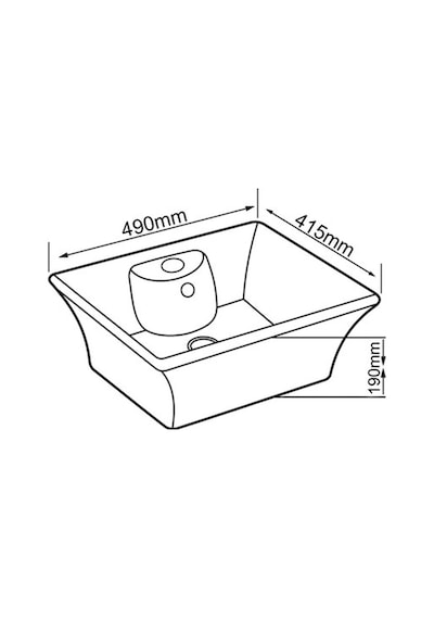 Lena E-5049 Tezgah Üstü Porselen Lavabo