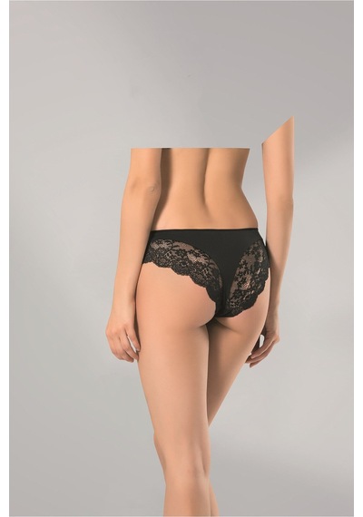 241-bayan Dantelli Bikini-3lü Siyah
