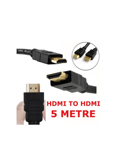 Hdmi Kablo Notebook Laptop Pc Projeksiyon Ekran 1080P Kablo 5 M