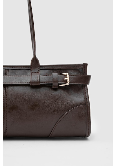 Enyola Vintage Baget Çanta Acı Kahve Acı Kahve
