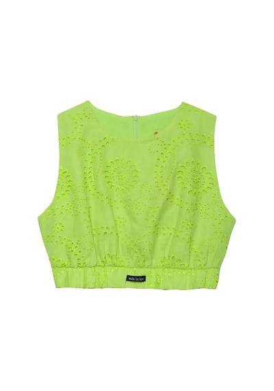 Fashion Cocktail Walk İn Love Geometrik Fistolu Fileli Belden Lastikli Kolsuz Yazlık Spor Crop Bluz Fosfor Neon Yeşil Fashion Cocktail Walk İn Love Geometrik Fistolu Fileli Belden Lastikli Kolsuz Yazlık Spor Crop Bluz Fosfor Neon Yeşil