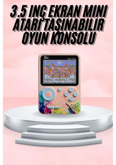 3.5 İnç Kla Retro Lcd Ekran 500 Oyunlu Oyun Semeglbl - 17 Konsolu Tnabilir