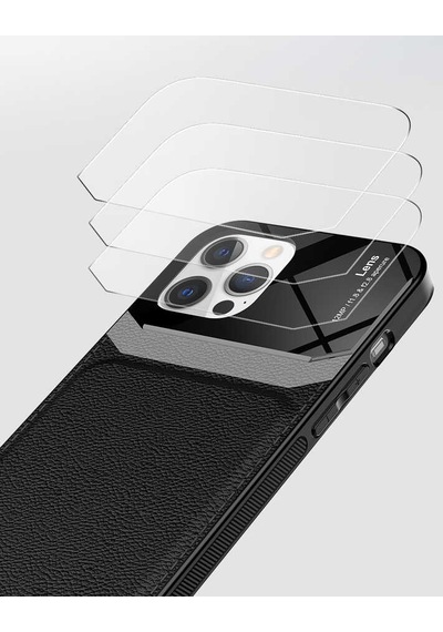 Apple Uyumlu iPhone 12 Pro Max Kılıf Zore Emiks Kapak Kırmızı