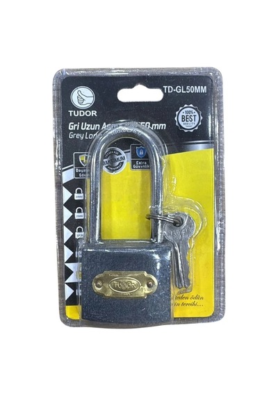 Uzun Gri 50 Mm Blisterli Kilit