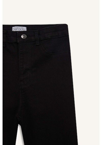 Defacto Yüksek Bel Bilek Boy Jean Pantolon B7498AX24SP Siyah