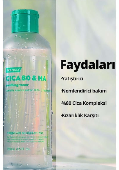 Frankly %80 Cica İçeren Hassas Ciltler İçin Yatıştırıcı Ve Nemlendirici Tonik 260 ML
