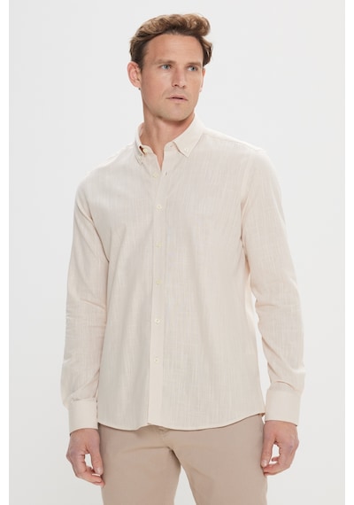 Ac&Co / Altınyıldız Classics Erkek Gömlek (476750061) Krem