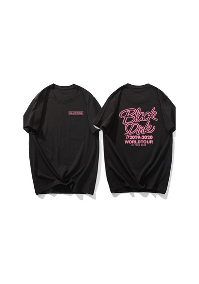 Noıssey Kırmızı Etiket Blackpink Kpop Unisex T-shirt Model46 17791 Siyah