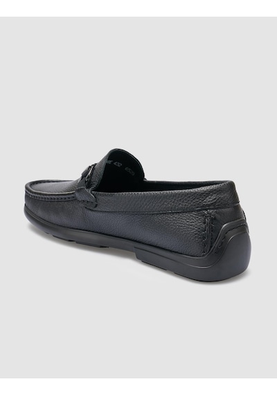 Cabani %100 Hakiki Deri Siyah Toka Detaylı Erkek Loafer Siyah