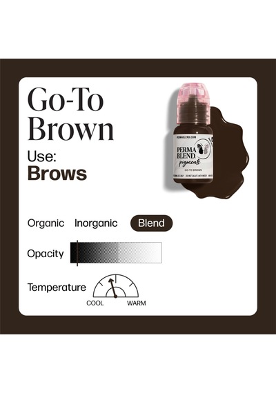 Perma Blend Go-to Brown Kalıcı Makyaj Kaş Pigmenti 15ml Diğer