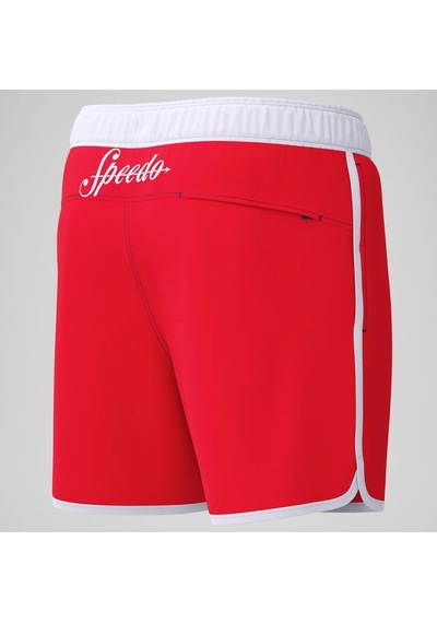 Speedo Solid Logo Volley 16" Erkek Şort Mayo Kırmızı