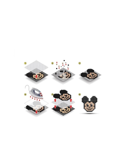 Disney Mickey Mouse Boncuk Aktivite Ve Oyuncak Seti 5 Figür 1280 Boncuk-pixel Pixel B16-03