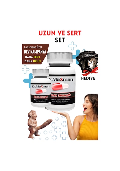 2 Adet Dr.maxman Sertleştiricili Geciktiricili Büyütücülü Etkili Erkek Performans Arttırıcılı Set