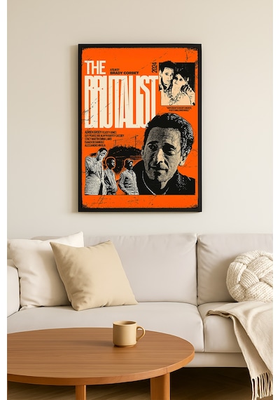 The Brutalist Siyah Ahşap Çerçeveli Poster, Film Duvar Tablosu