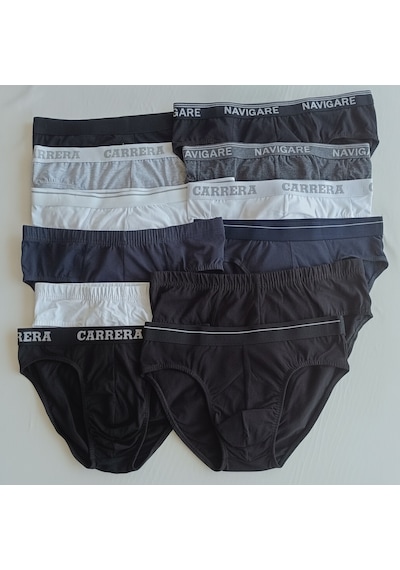 Bonbon Erkek 6'lı Paket Karışık Renk Slip Bb2629 Siyah