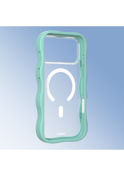 Apple Uyumlu iPhone 17 Pro Max  Kılıf M-safe Şarj Özellikli Youngkit Wave Matte Serisi Kapak Açık Mavi Açık Mavi