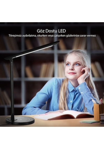 TaoTronics TT-DL13 Doğal Akıllı 12W LED Masa Lambası Siyah