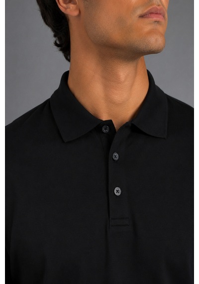 Bisse Siyah Polo Yaka T-shirt Ts26y26106 D-90