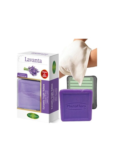Phytoflora Lavanta Yağlı Sabun 125 G + Sabunluk + Kese