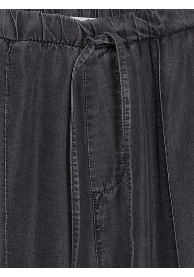 Lcw Comfort Gri Beli Lastikli Wideleg Kadın Jean Pantolon