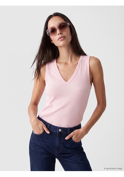 Lcw Everyday Pembe V Yakalı Kadın Fitilli Atlet