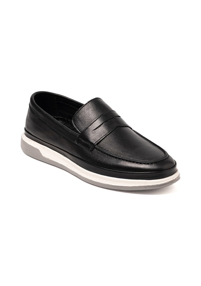 Sneaker Erkek Og-9240 John May 101 Siyah Dolaplı Deri