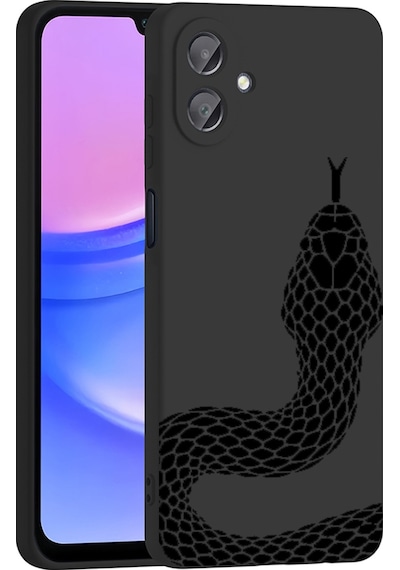Samsung Galaxy A06 İle Uyumlu Premier Kalite Özel Üretim Baskılı Silikon Telefon Kılıfı Bc 9 Siyah
