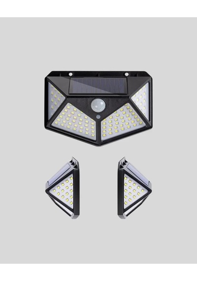 Güneş Enerjili Aydınlatma 100 Led Sensörlü Solar Dış Mekan Lamba Standart