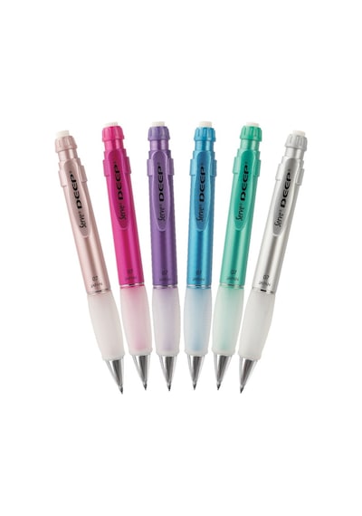 Serve Deep Mekanik Kurşun Kalem 6lı Set 0.7mm-Metalik renkler