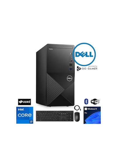 Dell Vostro D121D Core i7 14700 64 GB 4 TB M.2 NVME SSD 24" W11P Masaüstü Bilgisayar