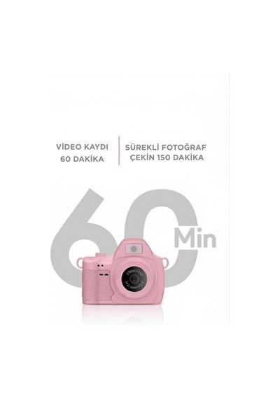 Torima Dijital Fotoğraf Makineleri Video Mini Kamera 2k Video 128gb Destekli Cmr42 Pembe