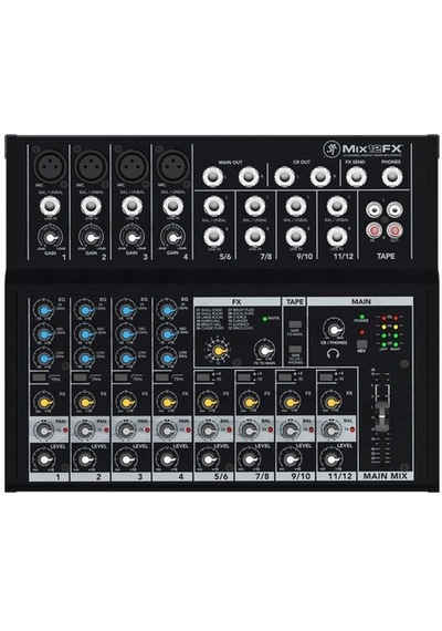 Mackie Mix12Fx 12 Kanal Efektli Deck Mikser.