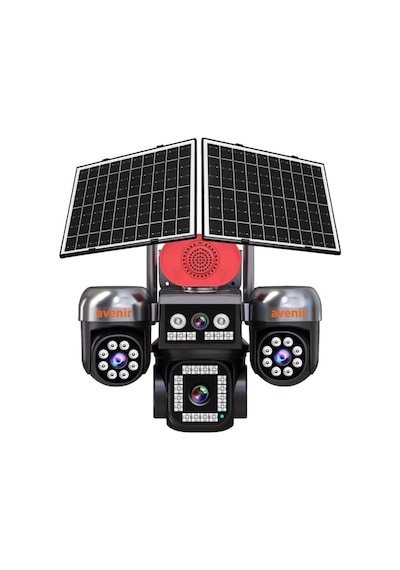 Avenir Av-s446 12mp 4 Kameralı Ptz 4g Sim Kartlı Solar Kamera