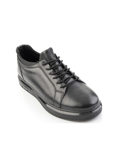 Bambi Siyah Napa Hakiki Deri Erkek Sneaker E01803050243