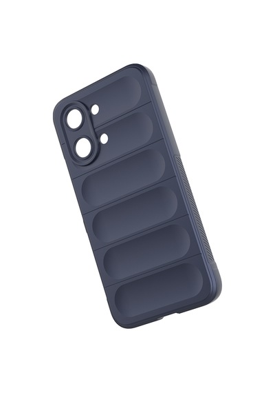 Xiaomi Poco X8 Pro Max Uyumlu Kılıf Esnek Tpu Oyuklu Arka Yüzey Tasarımlı Silikon Kapak Lacivert