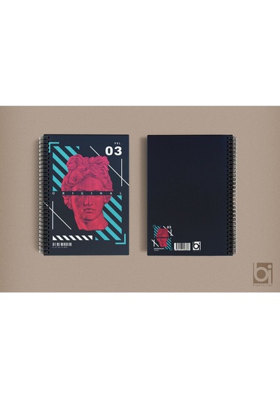 Sanat A5 Çizgisiz Spiralli Defter Bigelio