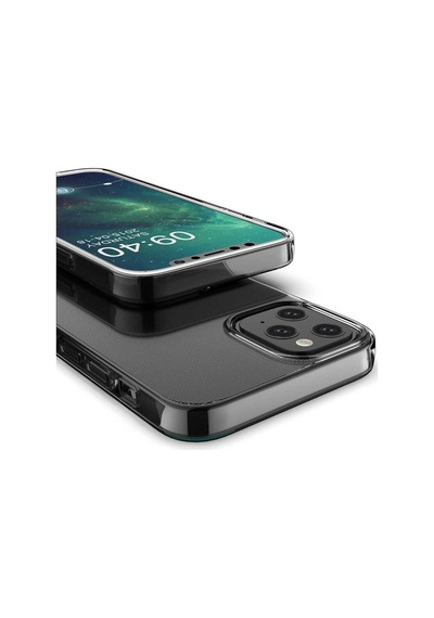 Apple Uyumlu iPhone 12 Mini Kılıf Şeffaf Silikon Hibrit Case Renksiz